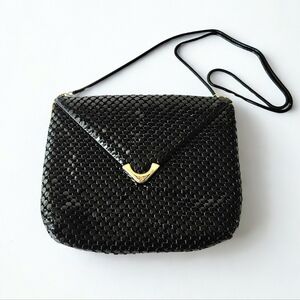 Vintage La Regale 80s Black Mesh Bag